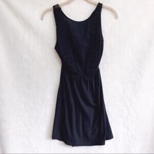 Atmosphere Dark Blue Sleeveless Pattern Dress